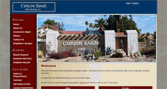 Desktop Screenshot of canyonsandshoa.com