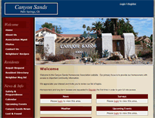 Tablet Screenshot of canyonsandshoa.com